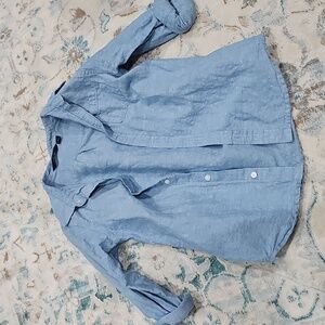 Boys Size 8 Janie And Jack Button Down Shirt Good Condition